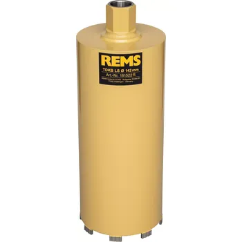 Vrták Diamantová jádrová vrtací korunka Rems TDKB LS 142 × 320 × UNC 1¼ (REM181522)