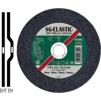 Příslušenství k brusce Řezací kotouč EHT 100-2,4 C 46 R SG/16,0. PFERD - SG-ELASTIC (PF4007220163016)