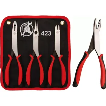 Kleště Prodloužené kleště Kraftmann 235 ÷ 245 mm BGS100423, dvoukomponentní izolace. Sada 3 ks (BGS100423)