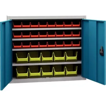 Skříňka na nářadí Skříň se zásobníky Mevatec s dveřmi - 4 police (MEV4834)