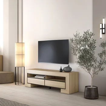 Televizní stolek Televizní stolek Cuba II - dub elegant / černá