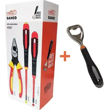 Kleště Sada Bahco Kombinované kleště ERGO™ 2628S a Izolovaný ERGO™ šroubovák s tenkým dříkem 8040SL + 8610SL a ZDARMA otvírák (BAHORIG-2628S-BESL2)