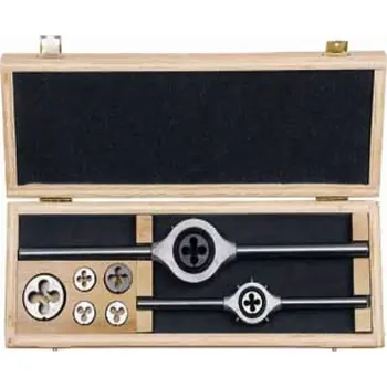 Závitořezný nástroj Závitové kruhové čelisti v sadě Bučovice Tools MINI-1D profi, HSSE (M3 - M12) (BU290 129)