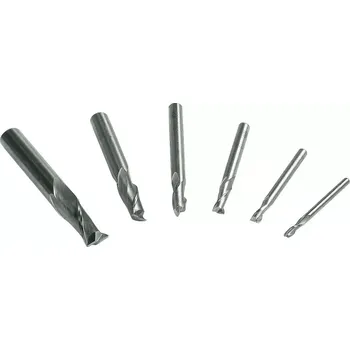 Fréza Stopková fréza Bernardo 3 - 10 mm, sada 6 ks 2-břitých HSS fréz (BER421000)