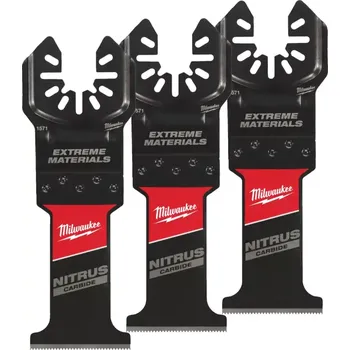 Pilový plátek Ponorné nože Milwaukee Nitrus Carbide™ 35 mm pro extrémní aplikace do dřeva a kovu (3 ks) 48851573 (MI48851573)