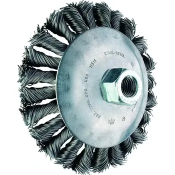 Drátěný kartáč Kuželový kartáč KBG 10013/M14 INOX 0,35 SG. PFERD - splétaný se závitem (PF4007220220801)