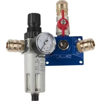 Kompresor Koncová krabice se 2 rychlospojkami, kohoutem a regul. tlaku s filtrem 12 bar pr. 15 mm (BOW2159315)