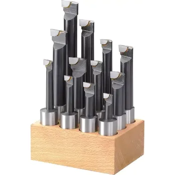 Pracovní nůž Nože pro vyvrtávací hlavu, stopka pr. 25 mm. Sada 7-dílů (BER461004)