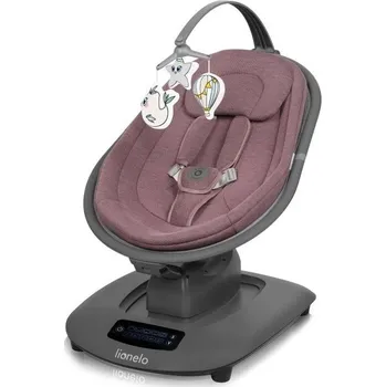 Lionelo - Dětské houpátko s melodií BLOSSOM Pink Mauve + dálkové ovládání