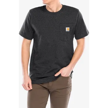 Pánské tričko Bavlněné tričko Carhartt K87 Pocket S/S T-Shirt - carbon heather