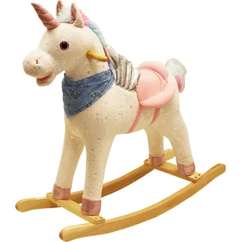 Dětská houpačka Wiky Jednorožec houpací s efekty duhový 74x30x65 cm