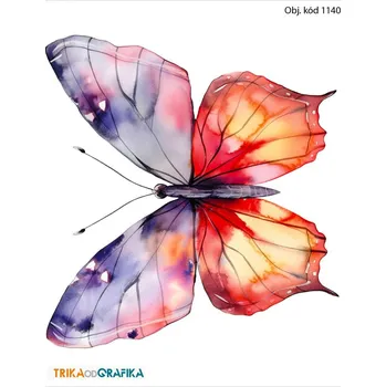 Textilie k potisku Motýl 3 – nažehlovačka 14x11cm