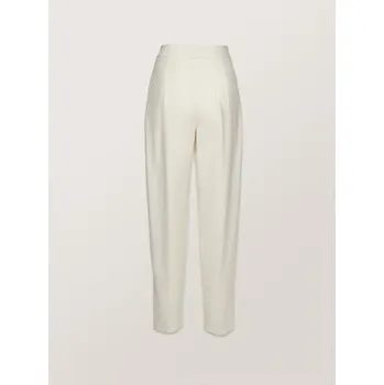 Pánské kalhoty La Mania Společenské kalhoty MARIS Bílá Classic Fit 34