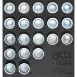 Nářaďový modul 1/6 - BGS109099 Zástrčné hlavice pro bezpečnostní šrouby kol Porsche a VW Touareg (Sada 20 dílů) (BGS109099)
