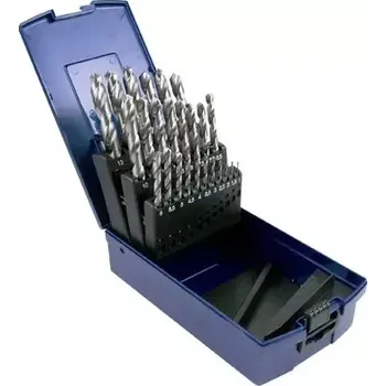 Vrták Sada spirálových vrtáků RATIOLINE pr. 1-13 mm dle DIN 338. HSS-GK (25 ks) (DAT333847525)