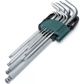 Ruční nářadí 9 ks. Sada metrických šestihranných klíčů s extra (SATAST09101ASJ)