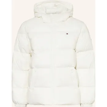 Dámská bunda Tommy Hilfiger Dívčí Péřová Bunda, krémová, 152