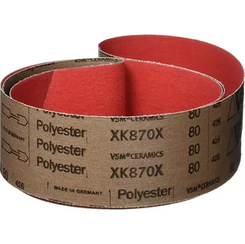 Brusná deska Brusný pás 150 x 2000 mm, drsnost 80, keramické zrno (VSMXK870X1502000P80)