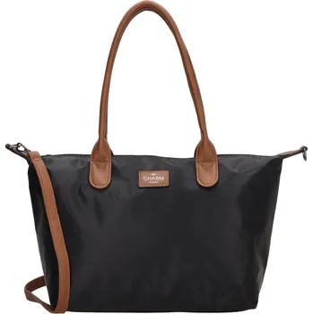 Kabelka BUCKINGHAM shopper 42x25x15 cm, Black, kabelka Charm London