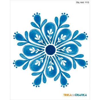 Textilie Vločka – nažehlovačka 14x11cm