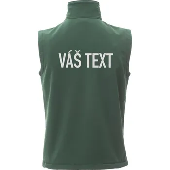 Vesta GLASGOW zelená Logo + potisk na zádech