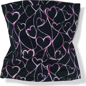 Nákrčník ESITO | Bavlněný nákrčník Grafitové srdce - tmavě modrá / 48