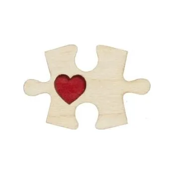 Brož Párová brož Puzzle 1 Brooch s možností výměny či vrácení do 30 dnů zdarma - BR154