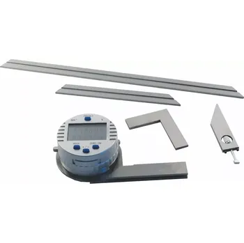 Úhloměr Digitální úhloměr s lupou a 4 pravítky Kinex (80, 150, 200 a 300 mm) (KI109320)