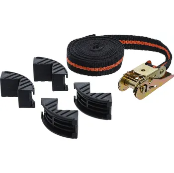 Upínací popruh Upínací pás Kraftmann 25 mm x 5 m BGS103554, ráčnový, 4 ochranné rohy (BGS103554)