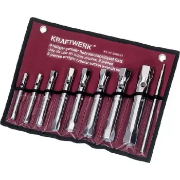 Klíč Souprava klíčů trubkových 6-22mm 9ks - taška KRAFTWERK (KRAF-KR-2589-01)