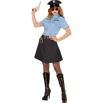 Karnevalový kostým Dámský kostým Policistka s modrou košilí Velikost: S