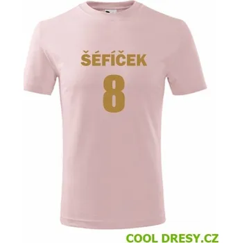 Tričko Šéfíček 8 - Barva: růžová, Velikost 12let