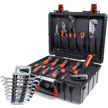 WIHA 45256 Kufr s nářadím Basic Set L pro mechaniky (Sada 46 dílů) (WIHA45256)