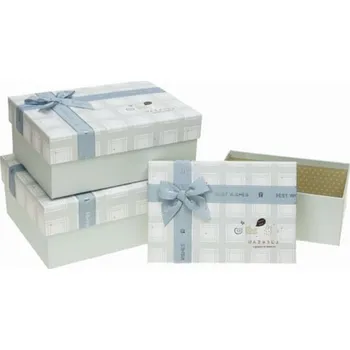 Dárková krabička Dárková krabička s mašlí – pastelová kostka velká