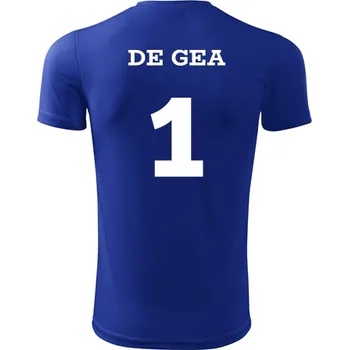 Dětský fotbalový dres De Gea - Barva: královská modrá, Velikost 8let