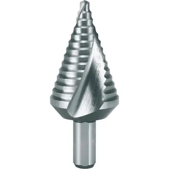 Vrták Ruko 101063 - Stupňovitý vrták HSS, velikost No. 2, pr. 4,0 - 30,0 mm, krátký