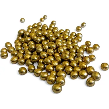 Čokoláda Hospodyňkám.cz Metalické křupavé perličky Zlaté 30g