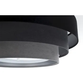 BPS koncept Stropní svítidlo TRINITY černé, 2xE27, ø 60 cm Barva: Černá-šedá