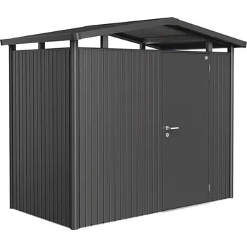 Zahradní domek Zahradní domek PANORAMA Biohort Barva: Křemenověšedá metalická, Rozměr: P2 273x198x227 cm, Druh dveří: Dvoukřidlé dveře