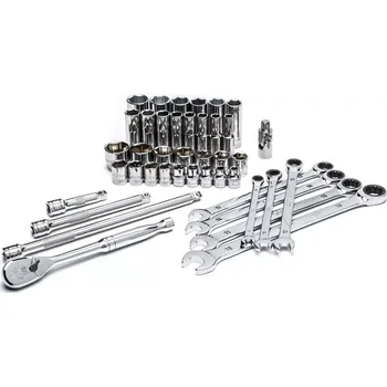 Ruční nářadí 42 ks. Sada ráčny a nástrčných klíčů s pohonem 3/8 (SATAST09054)