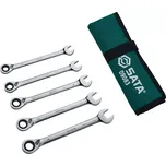 Očkoploché ráčnové klíče 10 ÷ 14 mm v tetronové tašce SATA Tools ST09083SJ - 5 ks (SATAST09083SJ)