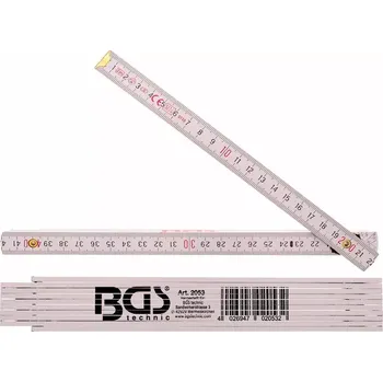 metr Dřevěný skládací metr 2 m (BGS102053)