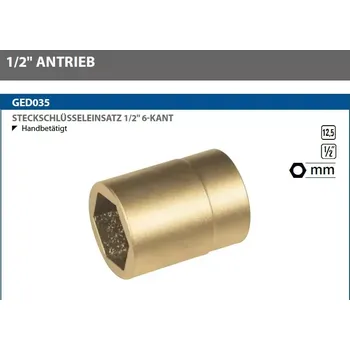 Sada nářadí Nástrčná hlavice 1/2" 6hran 36 mm Gedore 0353612S Nejiskřivá (ATEX) (GED0353612S)