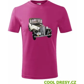 Chlapecké oblečení Dětské tričko s veteránem BMW - Barva: purpurová, Velikost 6let