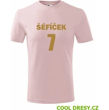 Tričko Šéfíček 7 - Barva: růžová, Velikost 6let