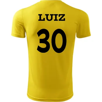Dětský fotbalový dres Luiz - Barva: žlutá, Velikost 12let
