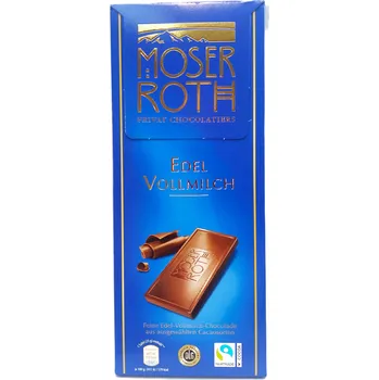 Čokoláda MOSER ROTH Edel Vollmilch - ušlechtilá mléčná čokoláda - 5ks - 125g