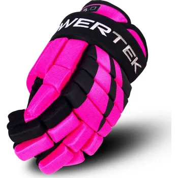 Hokejové rukavice Hokejové rukavice POWERTEK V5.0 Black/Pink Senior 14 palců