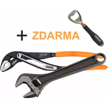 Kleště Sada Bahco stavitelné kleště 6224D a fosfátovaný stavitelný klíč 8071 + ZDARMA otvírák (BAHORIG-8071-6224D)