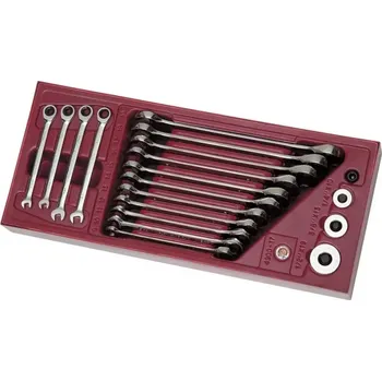 COMPLETO - souprava klíčů ráčnových CLICKRAFT COMBINATION 19ks KRAFTWERK (KRAF-KR-4900-17B)